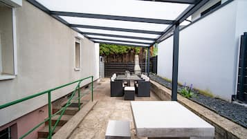 Vue depuis lâhĂ©bergement