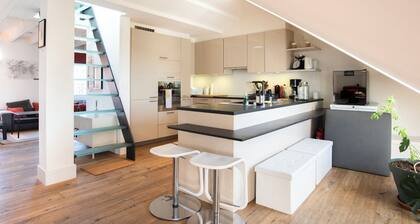 Malagnou | Spacieux appartement lumineux avec rooftop Ă GenĂšve