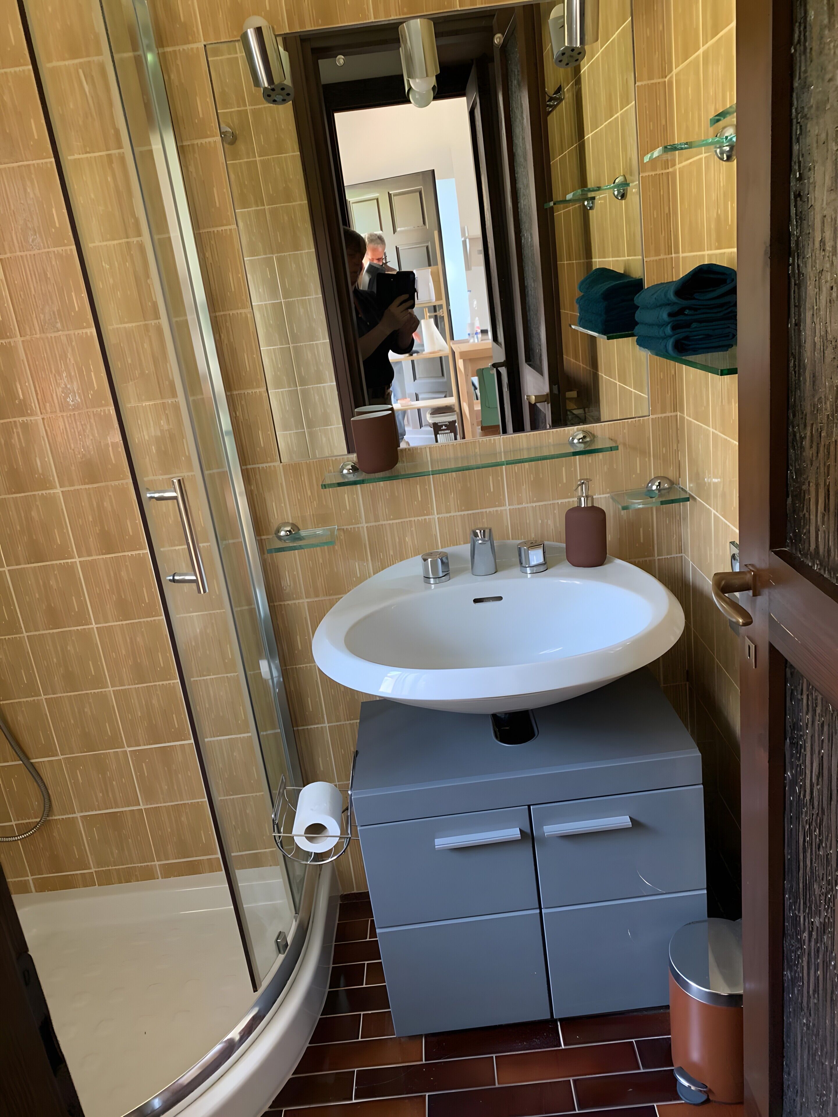 Dusche, Handtücher