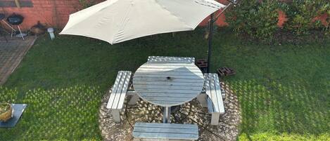 屋外ダイニングエリア