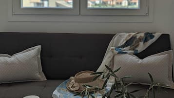 Apartemen Keluarga, balkon, pemandangan laut | Area keluarga | Printer