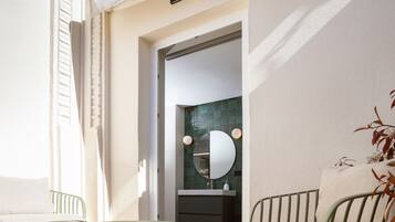 Premium Room, Terrace | Bathroom | Shower, hair dryer, towels, soap