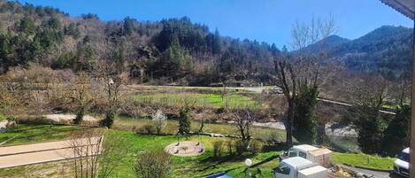 Classic Twin Room, River View | Property grounds