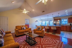 Smart-tv och eldstad