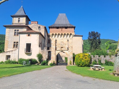 Gite de Charme 4* Château de la Hille with swimming pool