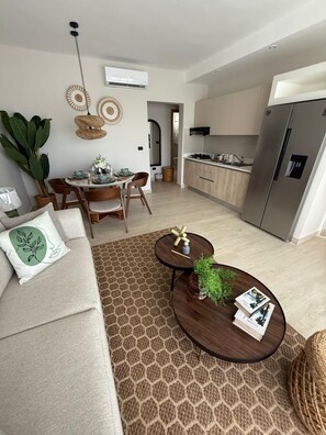 Living area - Poniente 201 – Tropical Garden Apartment with Pools near Dominicus Beach (Dominicus)