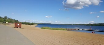 Maison de vacances « Vacances au Geiseltalsee » avec vue sur le lac et Wi-Fi
