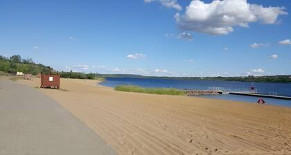 Maison de vacances « Vacances au Geiseltalsee » avec vue sur le lac et Wi-Fi