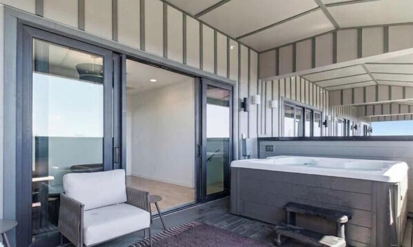 Terrace/patio - 10BR Skyline Duo | Rooftop Hot Tub | Sleeps 28 (Nashville)
