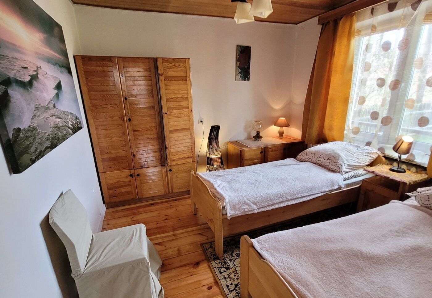 Quarto casal standard, vista para o jardim