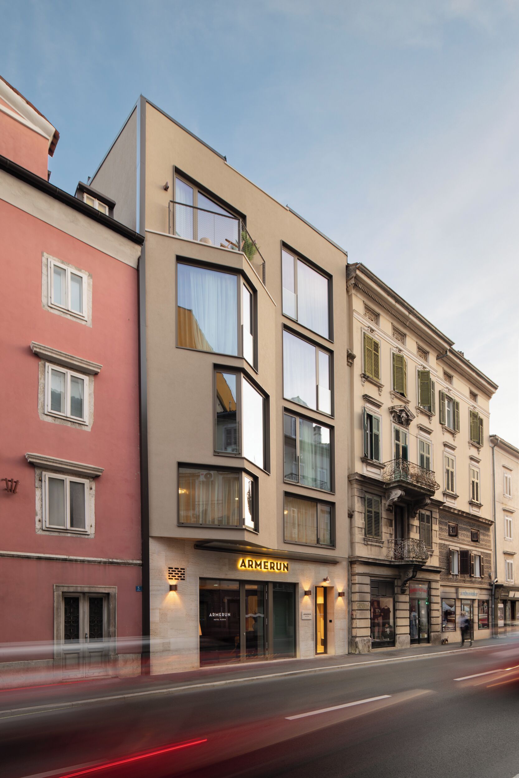 Overnatningsstedets facade