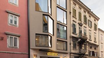 Overnatningsstedets facade