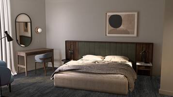 In-room safe, blackout drapes, soundproofing, iron/ironing board