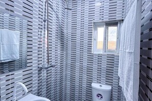 Shower, hair dryer