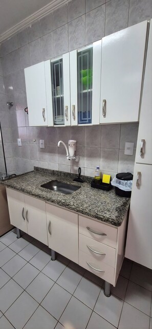 Bathroom - Apartment with ocean view, beachfront, 7th floor. (Praia Grande)