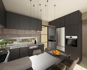 Signature Infinity Pool Villa | Private kitchen - The New Life Houses (Kissamos)