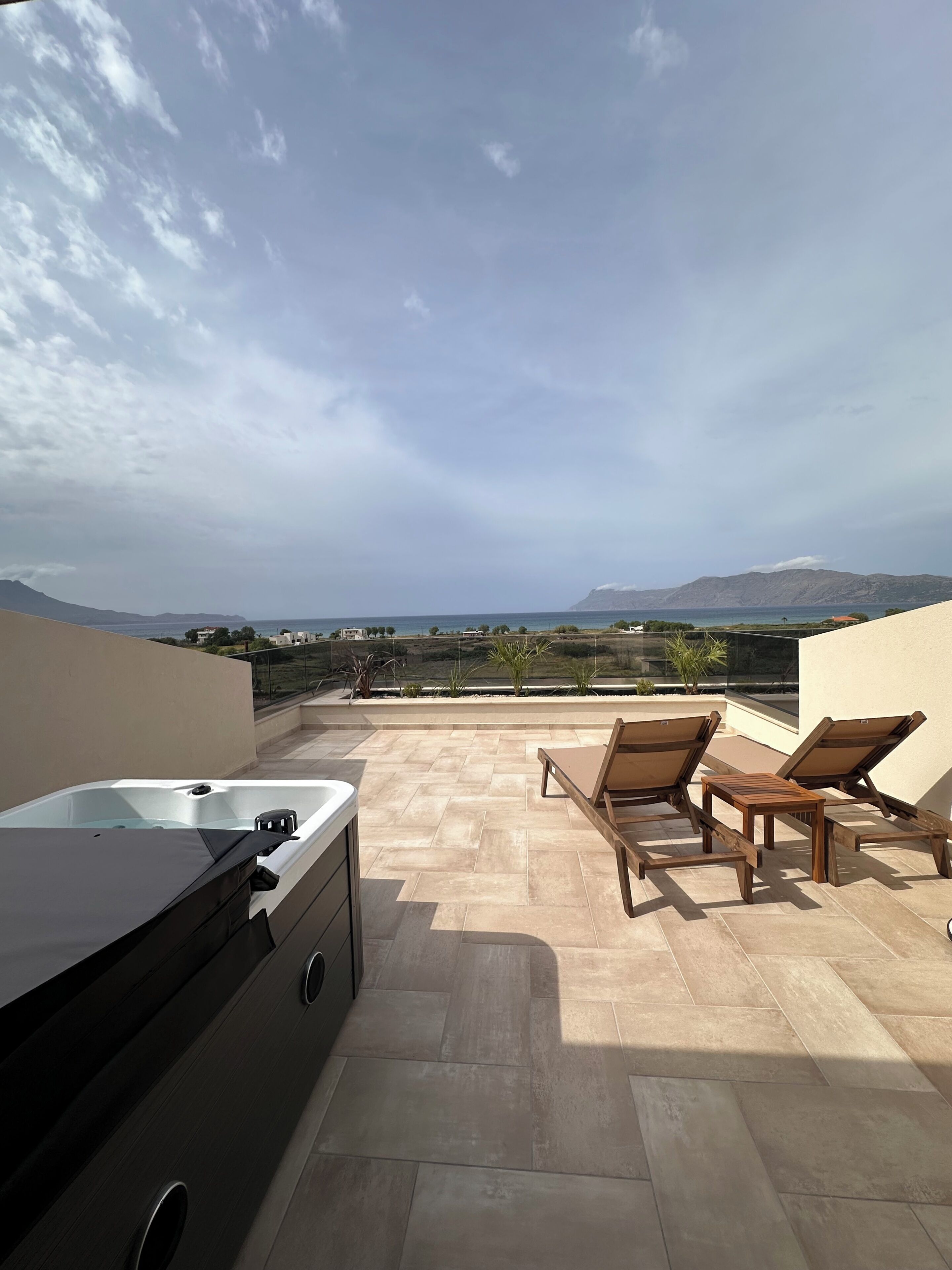 Panoramic Sea View Maisonette with Outdoor Hot Tub | Terrace/patio