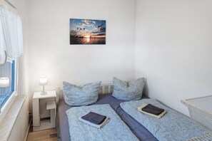 2 slaapkamers, beddengoed