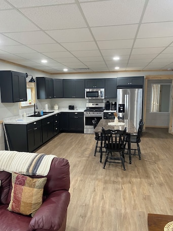 Interior. Serene 2-bedroom “Barndominium” apartment in Allegany perfect for your getaway