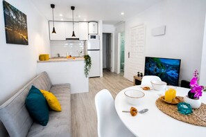 Apartment, 1 Bedroom, Smoking, City View | Living room - Sun and Beach in La Mata (Torrevieja)