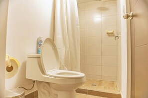 Een douche, zeep