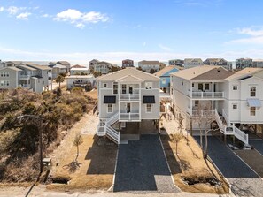 Exterior - Oak Island Escape with Pool and Steps to Beach! (Oak Island)