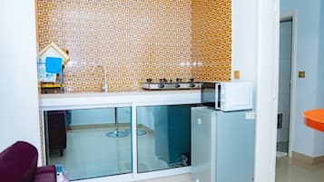 Studio Confort, balcon | Cuisine privée