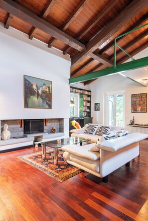 Villa, 3 chambres, vue piscine | Coin séjour