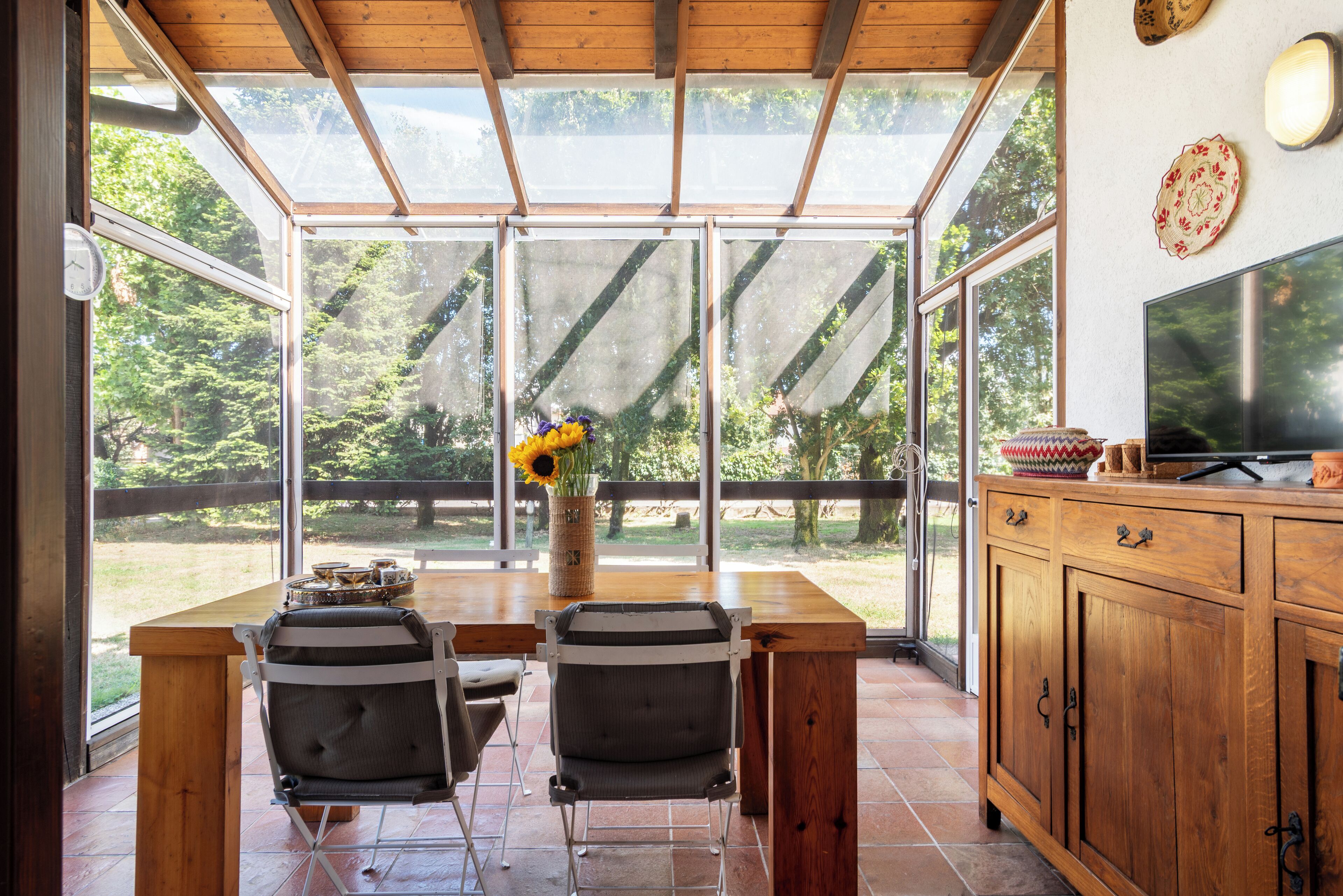 Villa, 3 chambres, vue piscine | Restauration