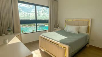 Appart'hĂŽtel, balcon, vue lagon