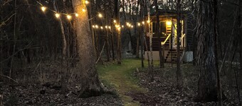 A private tiny guest house tucked away on a quiet piece of country property.