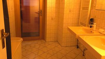 Towels, soap, toilet paper