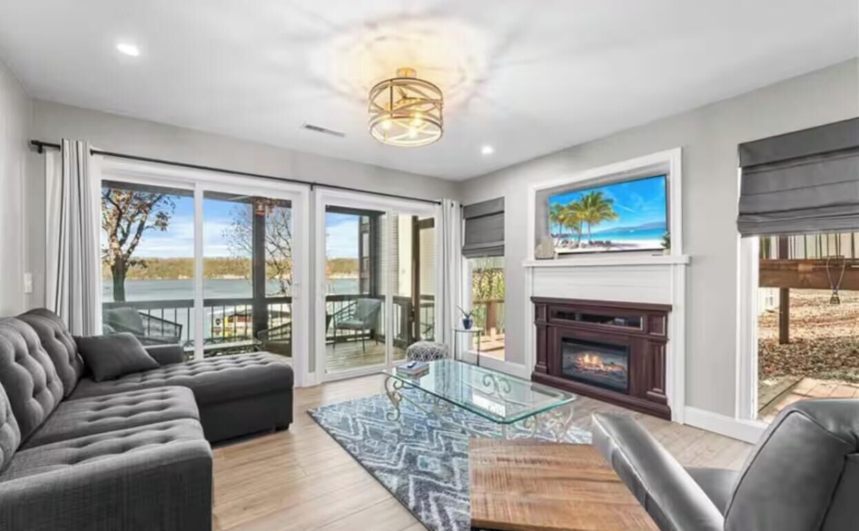 Smart-tv en een open haard