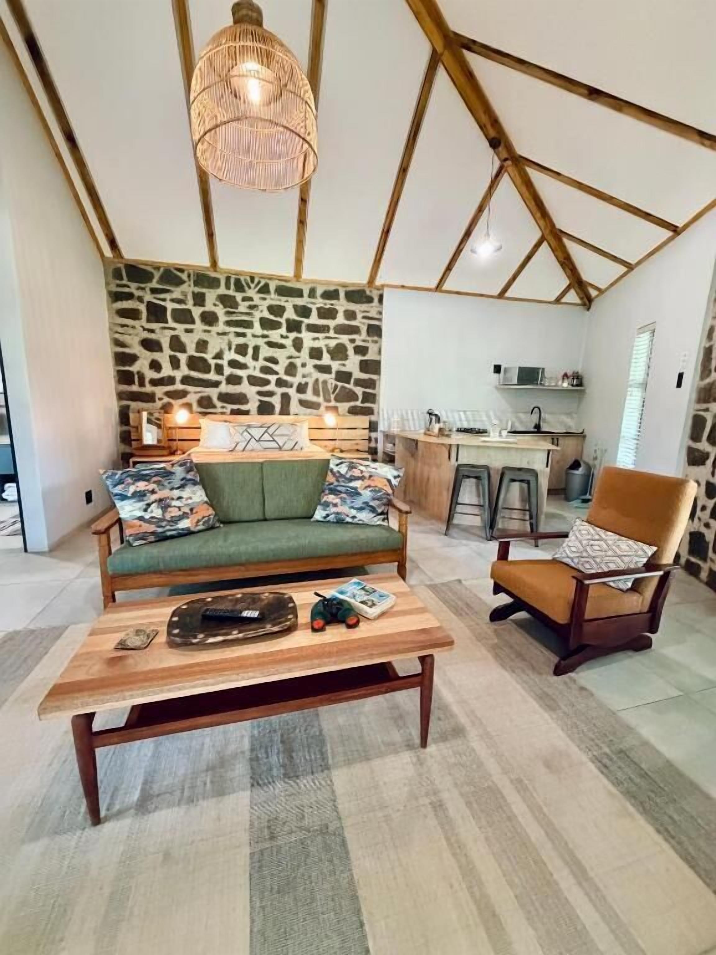 Superior Chalet, Patio, Garden View | Living area