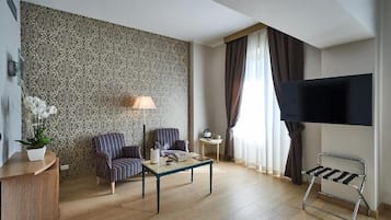 Suite, Stadtblick | Wohnbereich
