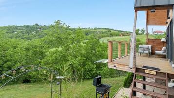 Chalé, 3 quartos, ar-condicionado, vista para o vale | Terraço/pátio