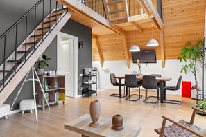 Chalet, 3 chambres, climatisation, vue vallée | Restauration