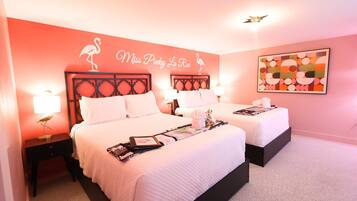 Individually decorated, individually furnished, iron/ironing board