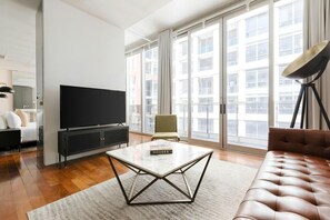 Deluxe Suite, Balcony | Living area - The Slate Hotel  (Toronto)