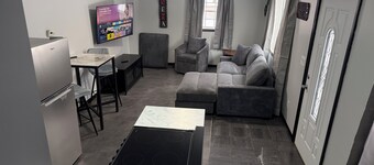 The Gray Getaway Cozy 1-bed apartment in Michigan City <7m to Lake Michigan