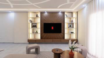 Departamento Deluxe, 3 habitaciones, balcón, vista a la ciudad | Interior