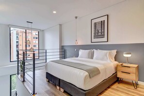 1 bedroom, iron/ironing board, WiFi, bed sheets - w* |  Stylish & Cozy Duplex Loft in Zona G (Bogotá)
