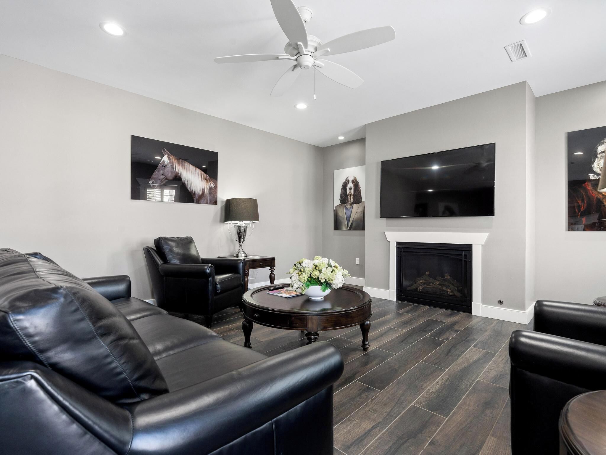 55-inch Smart TV with cable channels