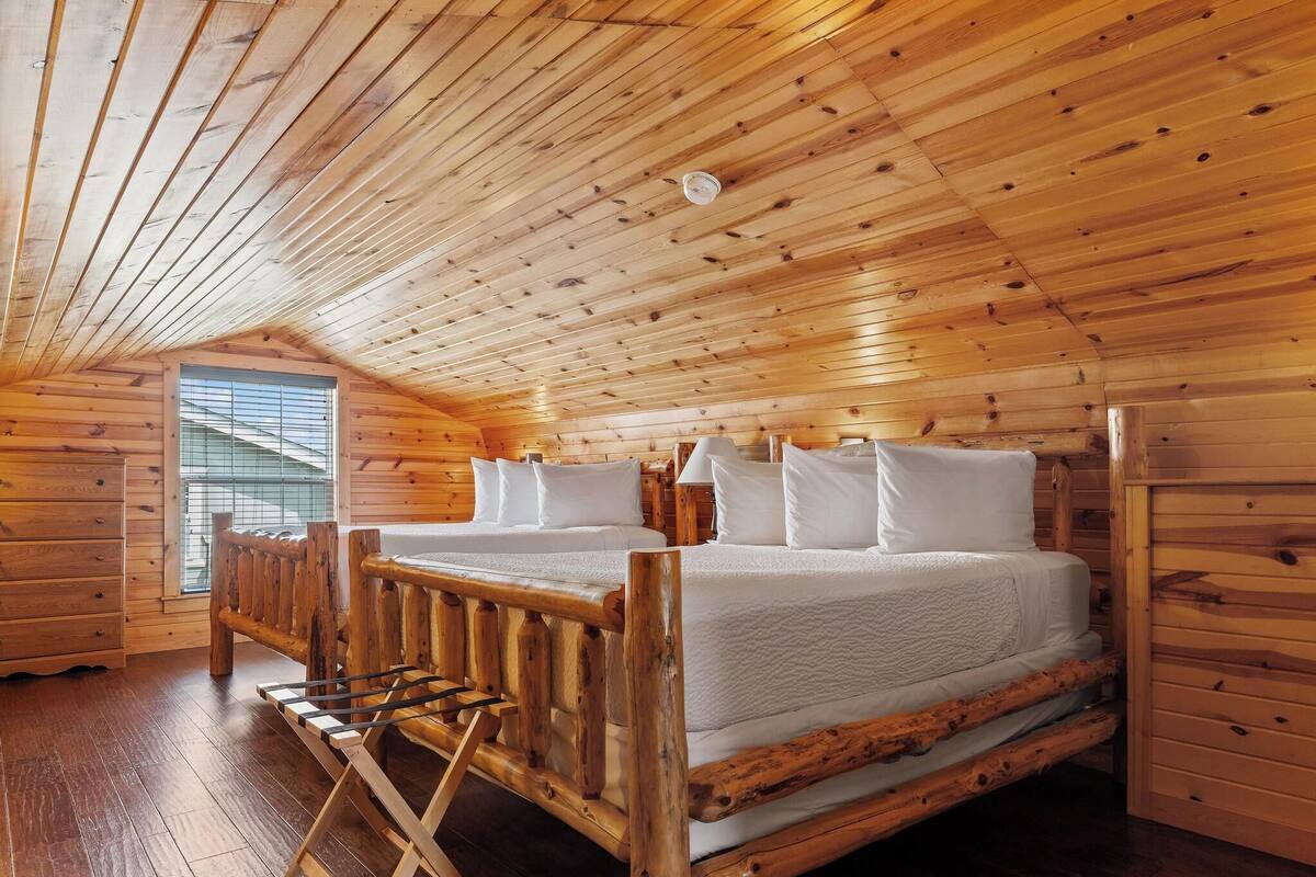 Cabaña Deluxe, varias camas, no fumadores | Ropa de cama de alta calidad y colchones con acolchado adicional