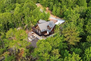 Exterior - Luxury Log Cabin with Hot Tub, Game Room & Theater and Mountain Views (Black Mountain)