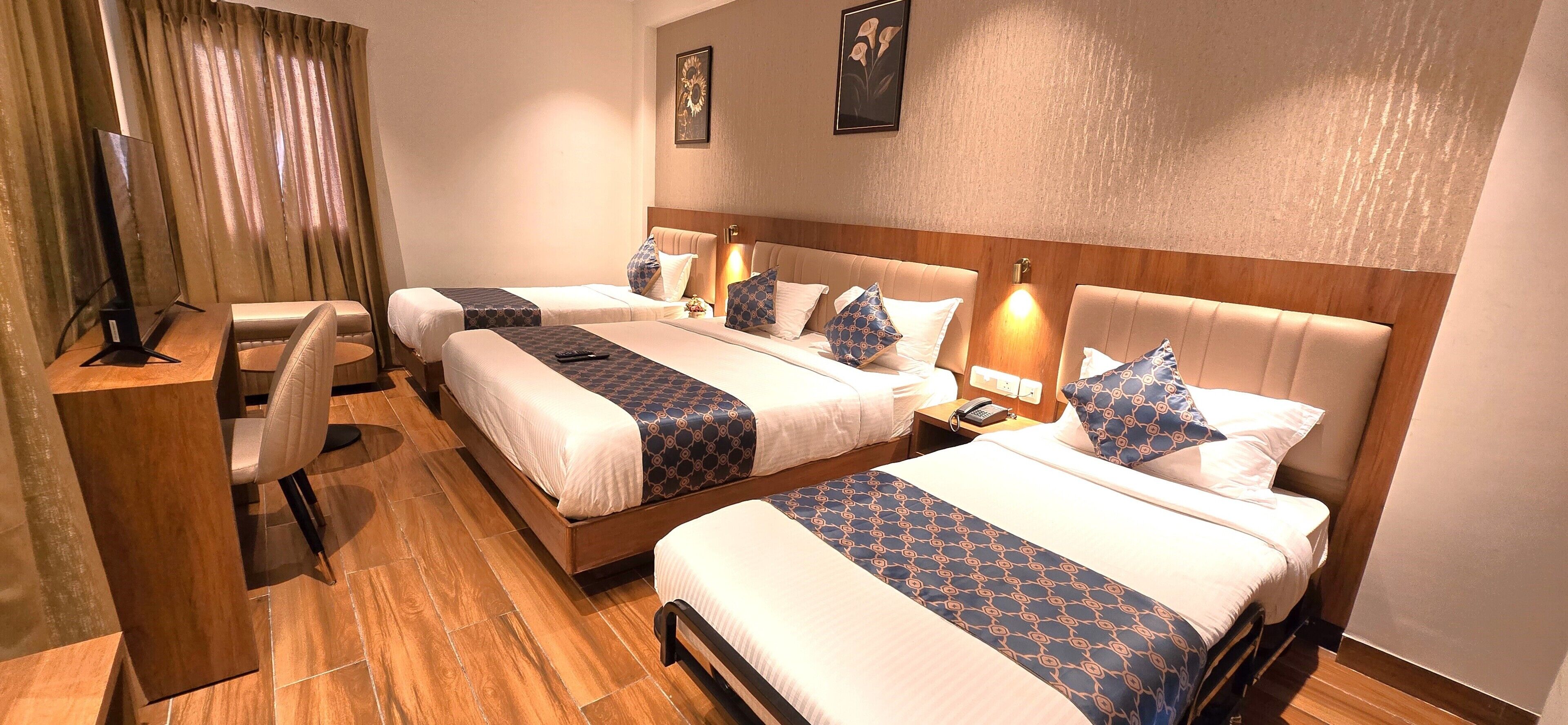 Habitación cuádruple Premium, vista a la ciudad