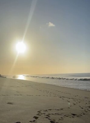 Vlak bij het strand