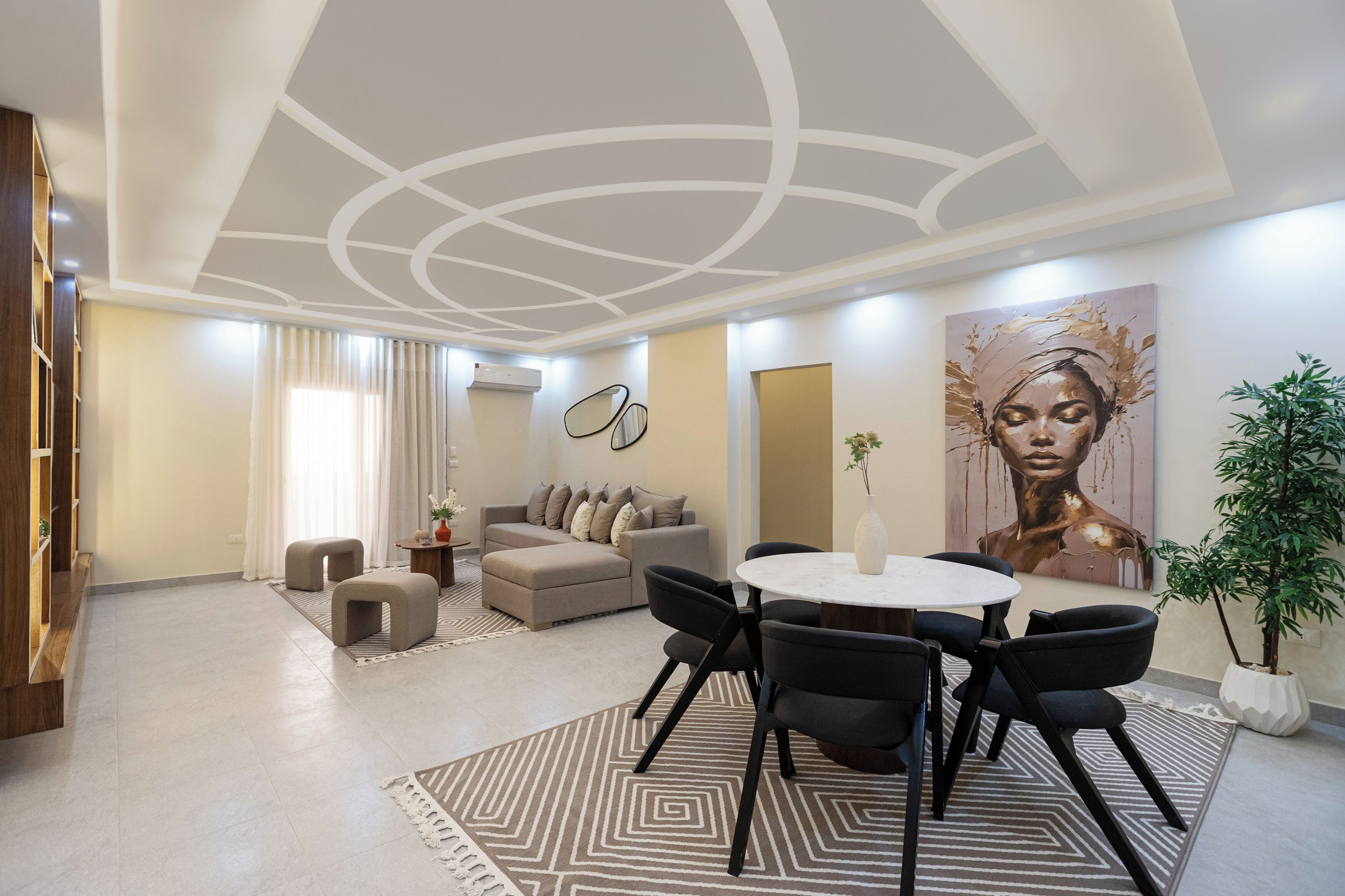 Appartement Deluxe, 3 chambres, balcon, vue ville | Intérieur