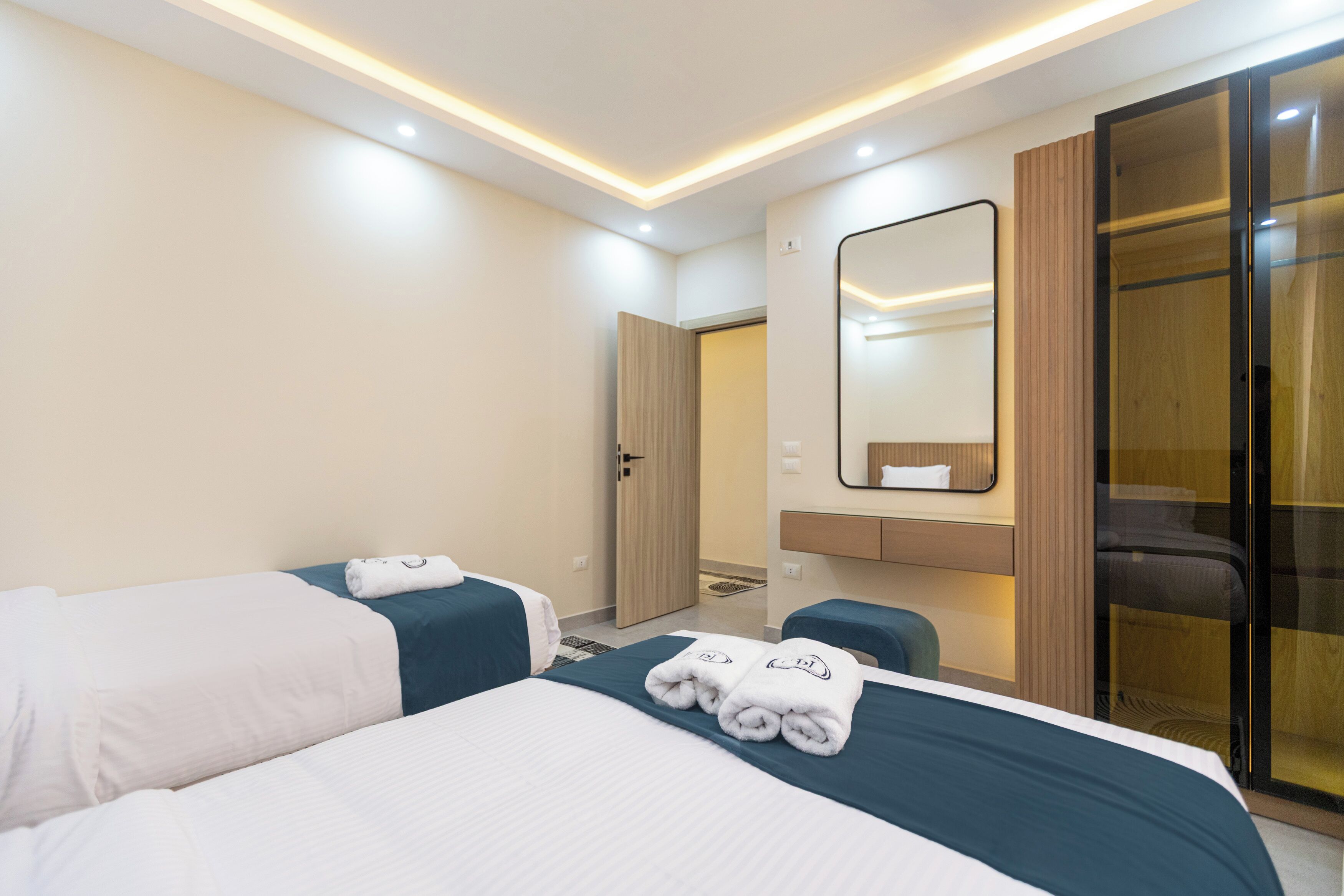 Appartement Deluxe, 3 chambres, balcon, vue ville