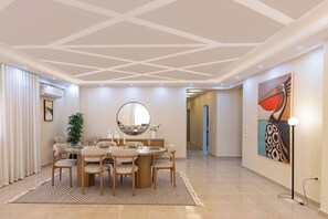 Deluxe Apartment, 2 Bedrooms, Balcony | Dining - Beithady Luxury Aparthotel Lotus - BH-73 (New Cairo)